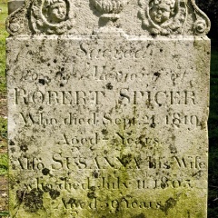 SPICER Robert died 1819 and Susanna his wife died 1803